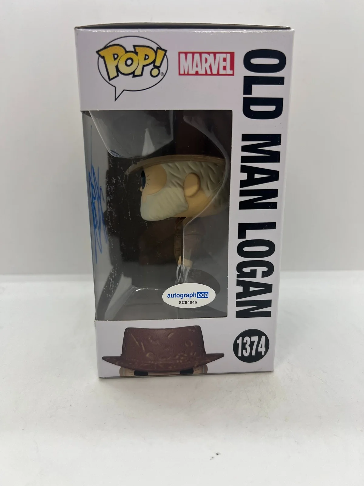 Robert Patrick Signed Old Man Logan Funko Pop Marvel X men #1374 ACOA, image 2