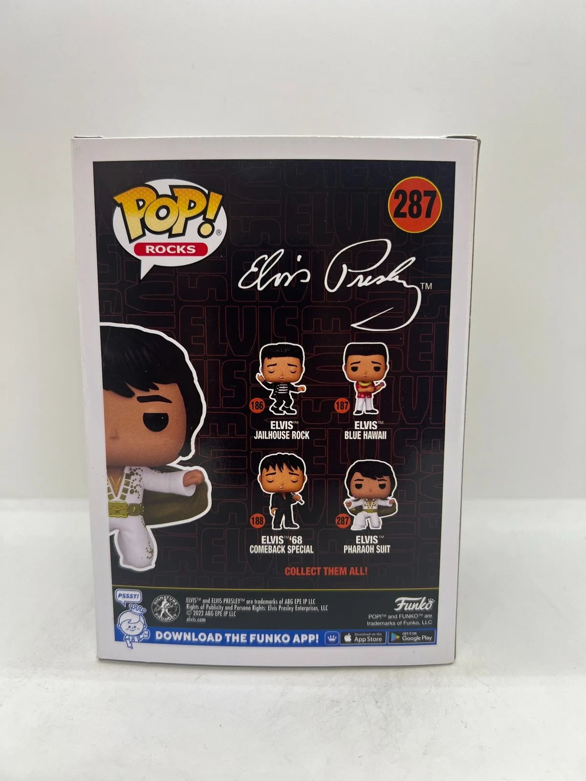 John Stamos Signed Elvis Funko Pop Elvis Presley #287 ACOA, изображение 3