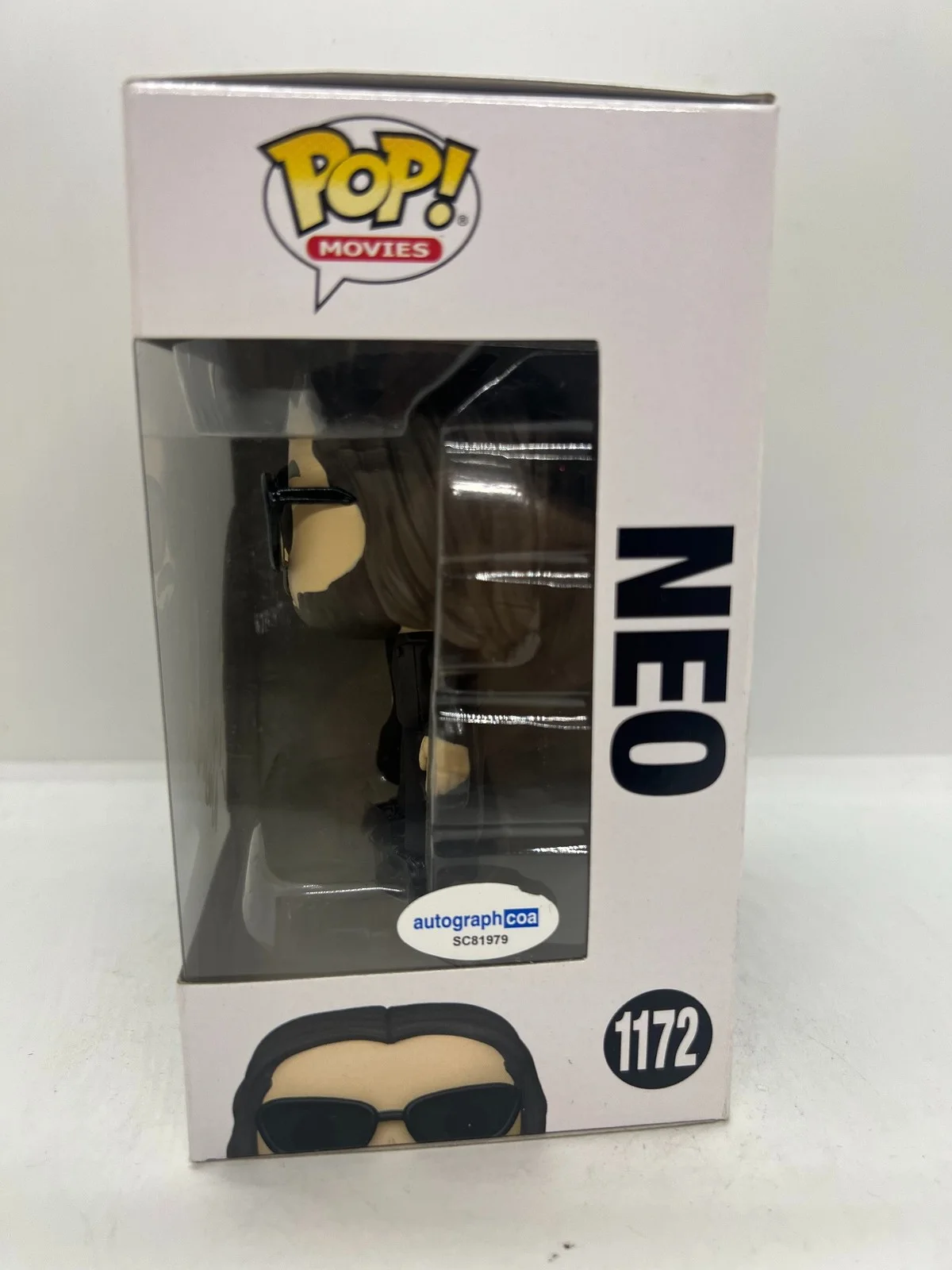 Lilly Wachowski Signed Neo Funko Pop Matrix #1172 ACOA, image 2