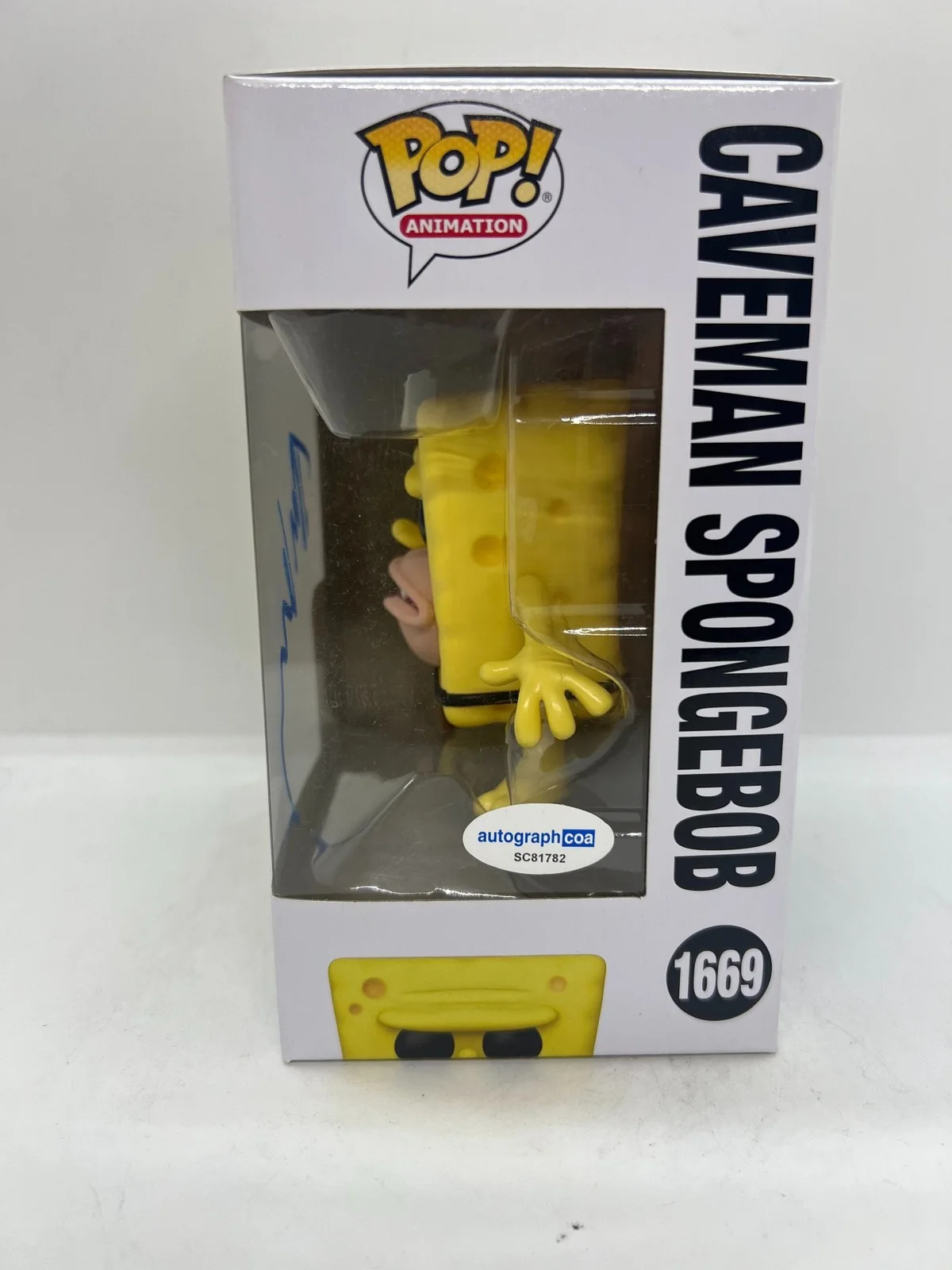 Tom Kenny Signed Sponge Bob Funko Pop Spongebob Squarepants #1669 ACOA, image 2