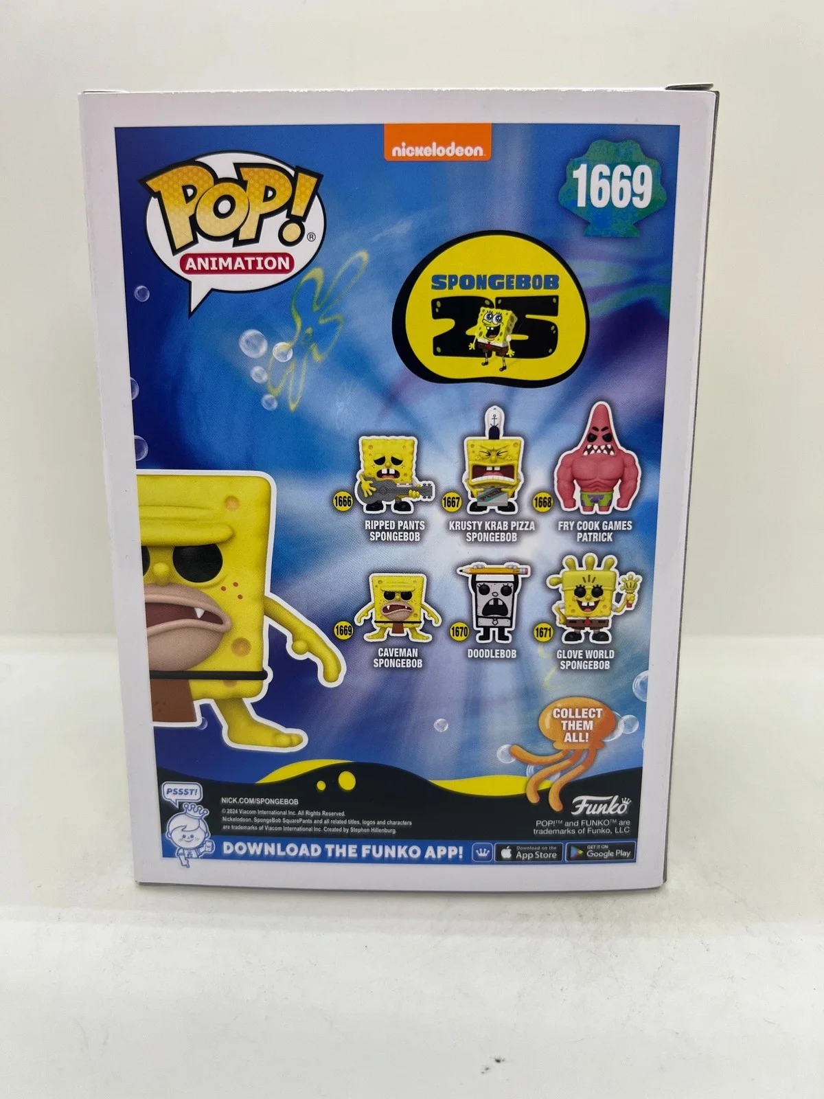 Tom Kenny Signed Sponge Bob Funko Pop Spongebob Squarepants #1669 ACOA, image 3