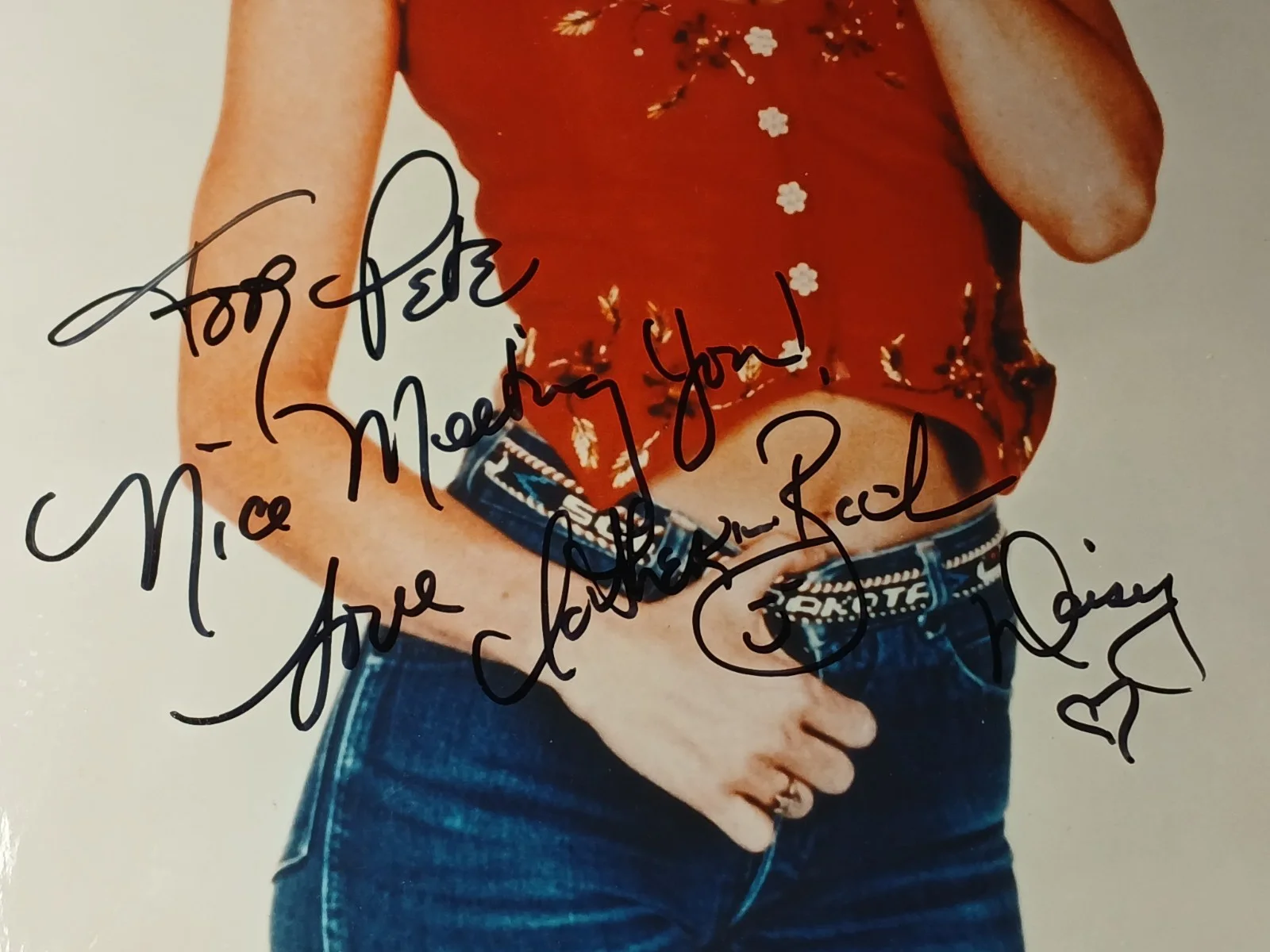 catherine bach — Dukes of Hazzard Catherine Bach Daisy Duke Signed 8x10 photo COA Autographed, изображение 2