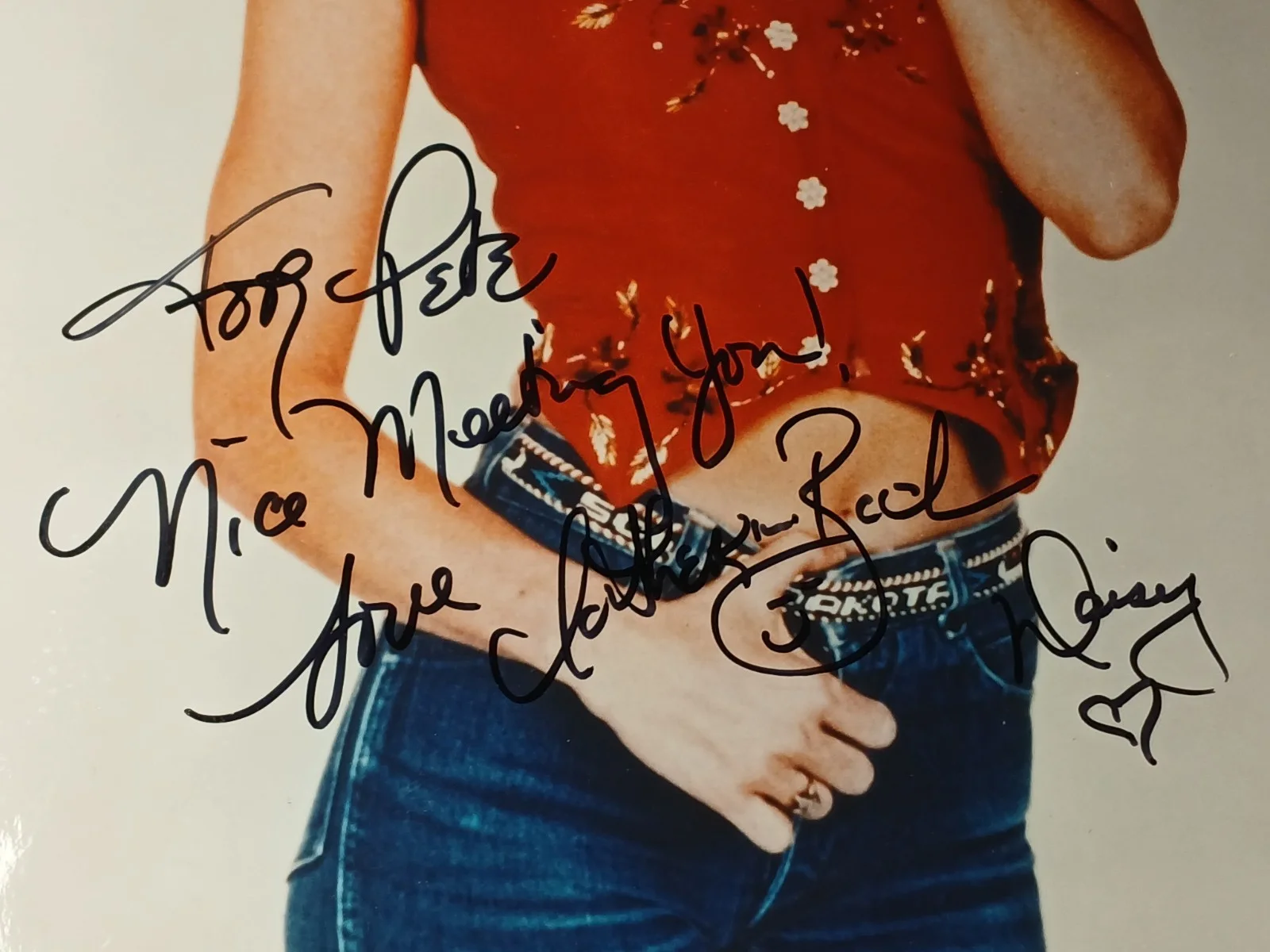 catherine bach — Dukes of Hazzard Catherine Bach Daisy Duke Signed 8x10 photo COA Autographed, изображение 3