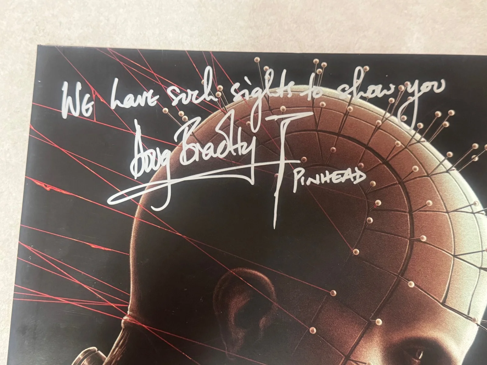 Hellraiser DOUG BRADLEY Signed Vinyl Record Album Soundtrack JSA, image 3