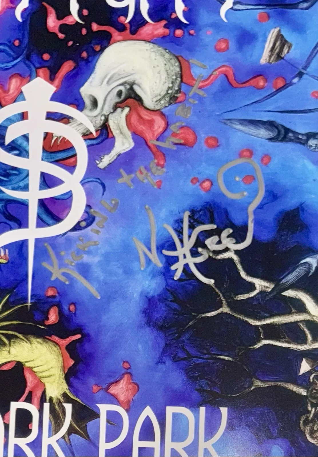 NIVEK OGRE SIGNED AUTOGRAPH "SKINNY PUPPY" VINYL ALBUM LP +JSA COA W/ LYRICS, изображение 2
