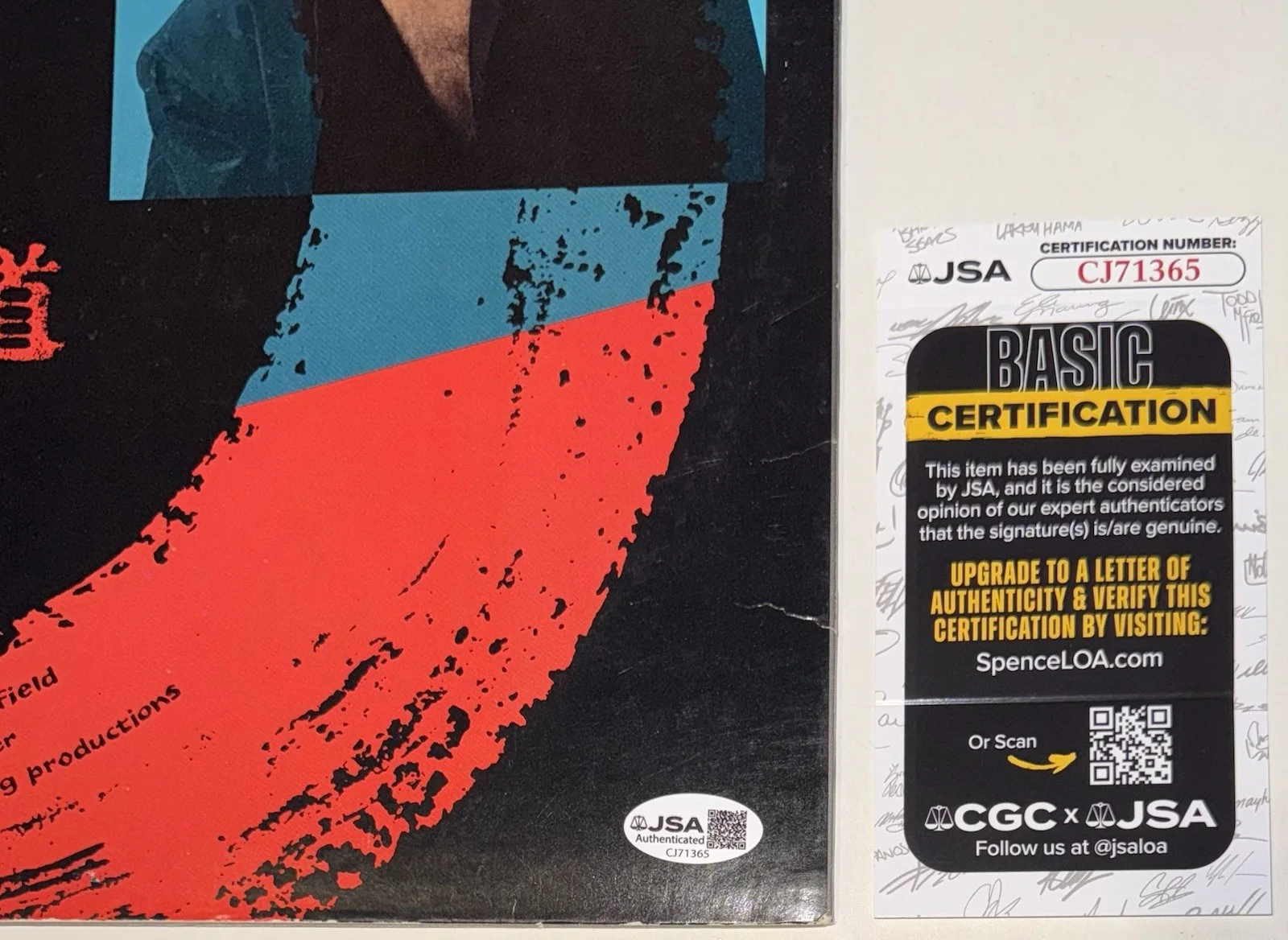 RICK SPRINGFIELD HAND SIGNED AUTOGRAPH VINYL ALBUM LP +JSA COA, image 5