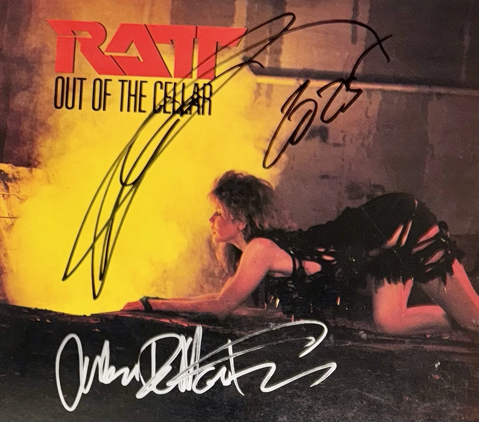 STEPHEN PEARCY & WARREN DIMARTINI RATT SIGNED AUTOGRAPH VINYL ALBUM LP +JSA COA., image 4