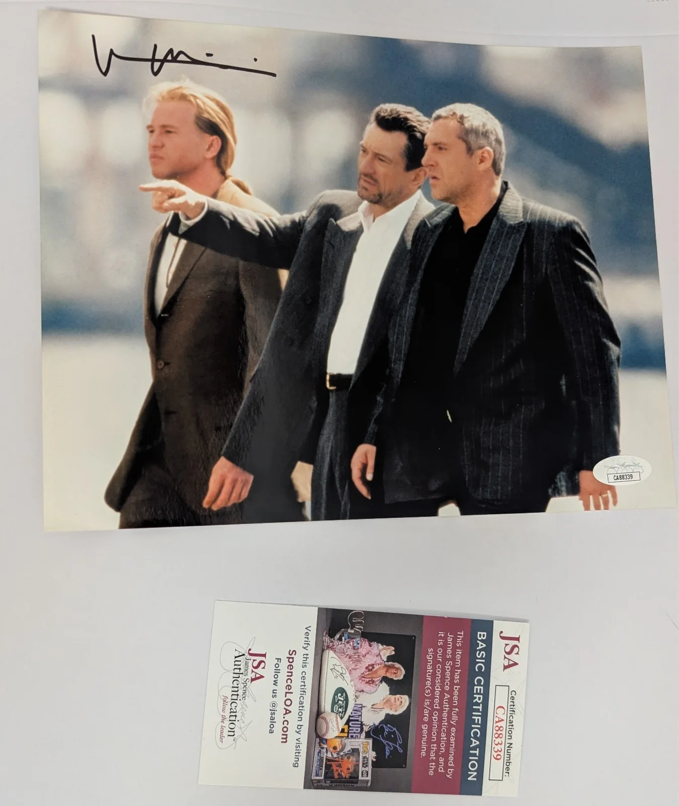 Val Kilmer — Val Kilmer Signed 8x10 Photo HEAT JSA Authentic Autograph Chris Shiherlis A