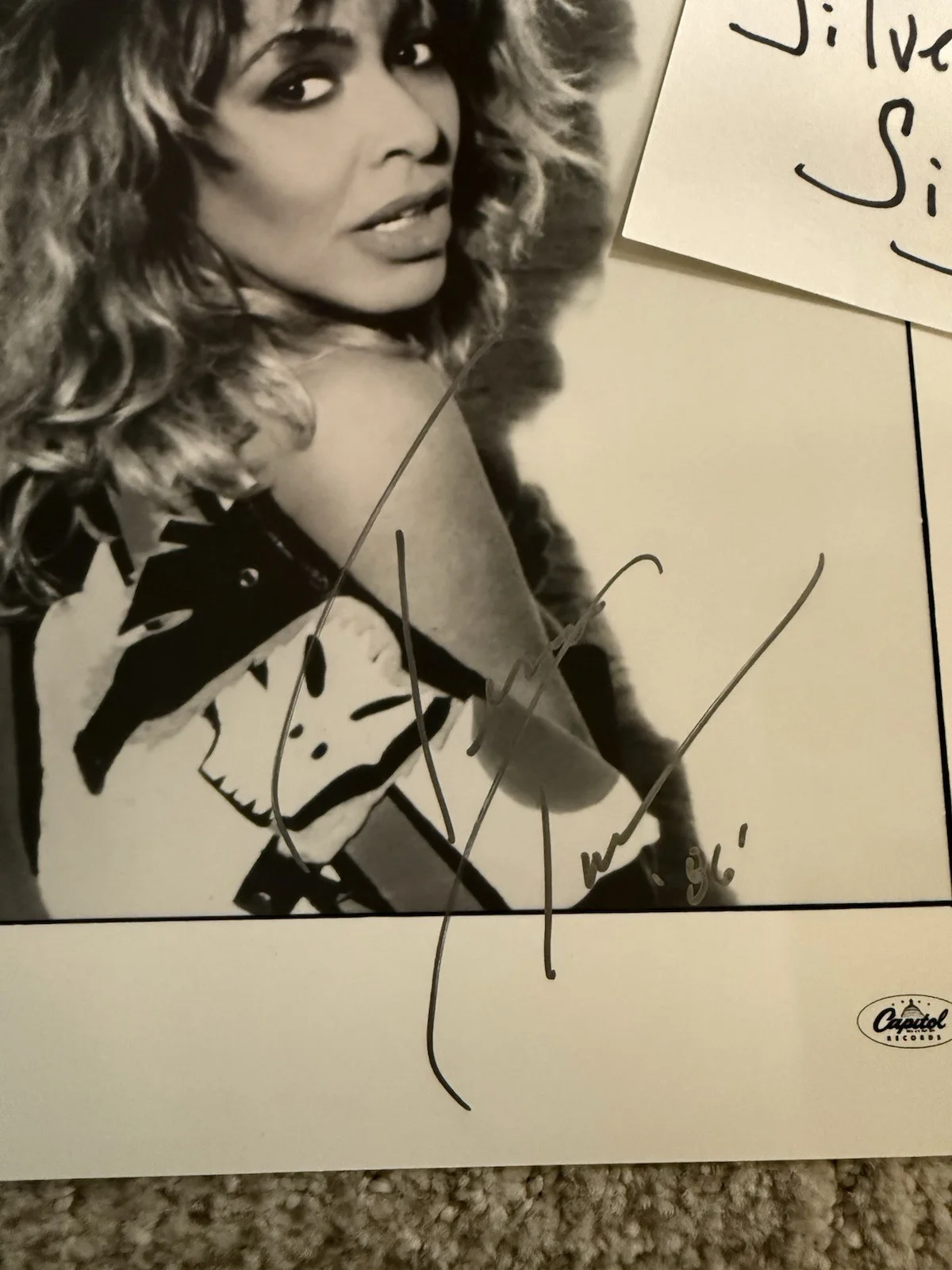 Tina Turner Stunning Hand Signed Autograph JSA COA 8x10 1986 Break Every Rule, изображение 3