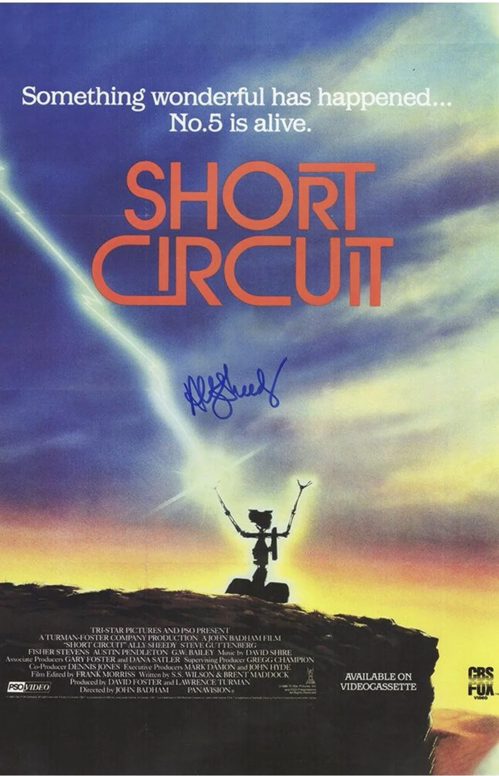 Ally Sheedy — Ally Sheedy Signed "Short Circuit" 11x17 Movie Poster (Schwartz)