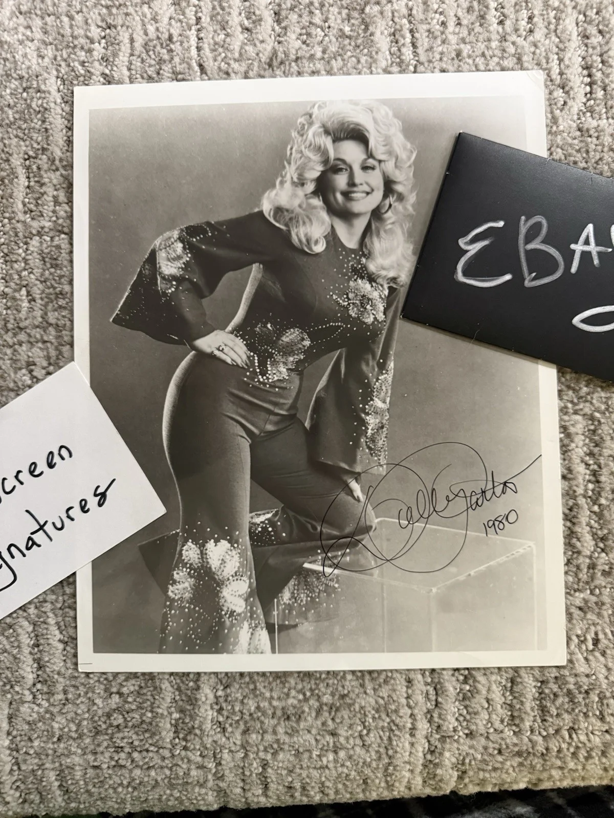 Dolly Parton Autograph SIGNED PHOTO JSA COA 8x10 1980 Dated, image 2
