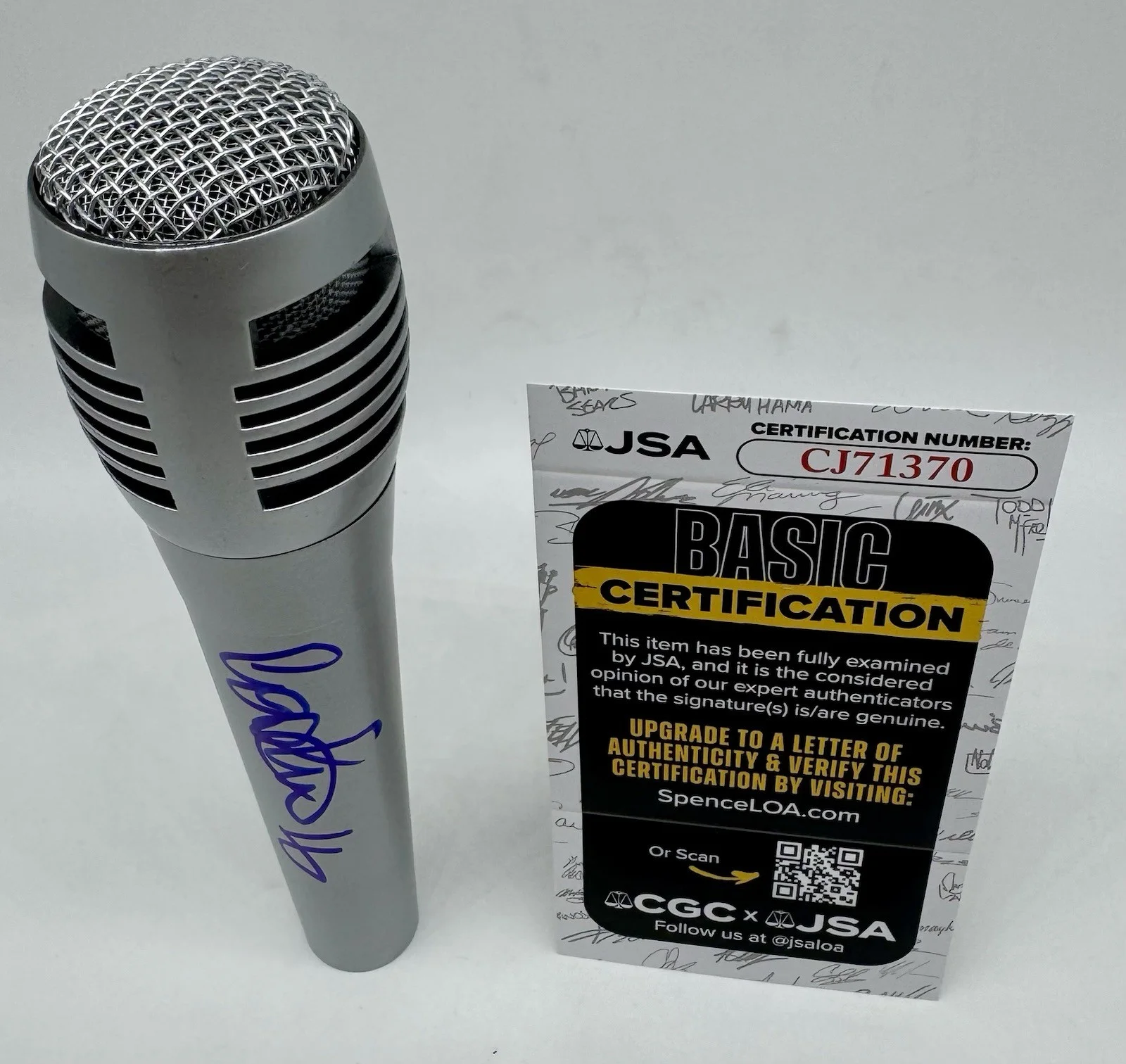 Coolio hand signed autograph microphone with JSA COA, image 2