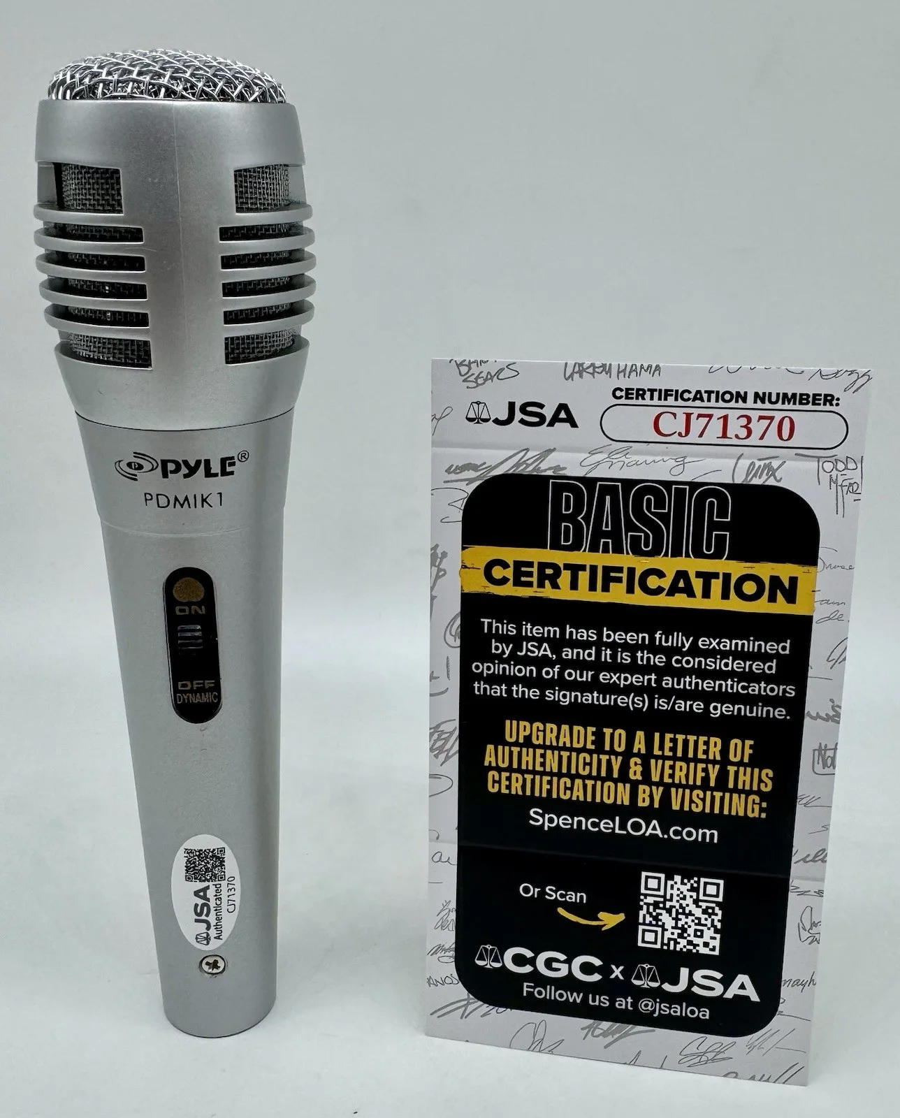 Coolio hand signed autograph microphone with JSA COA, image 3