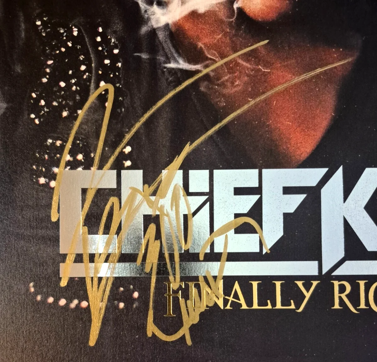 CHIEF KEEF SIGNED AUTOGRAPHED FINALLY RICH ALBUM VINYL LOVE SOSA RARE JSA COA, изображение 3