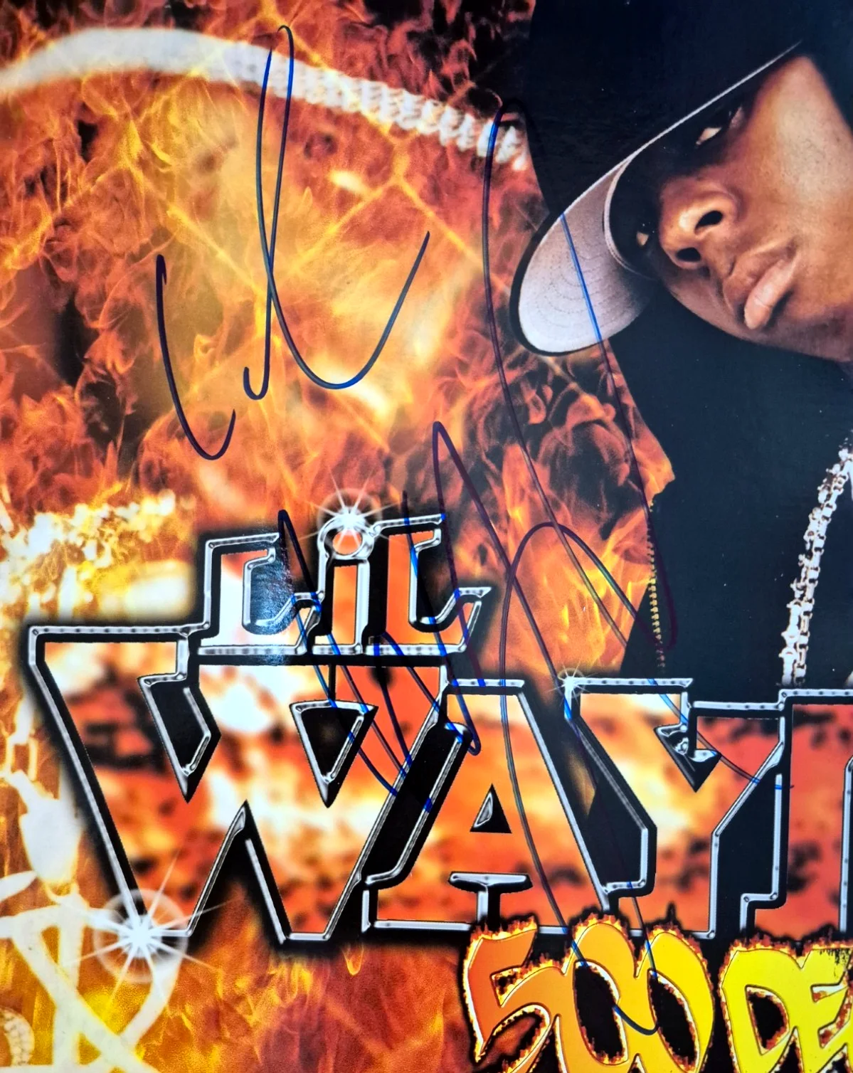 LIL WAYNE SIGNED AUTOGRAPHED 500 DEGREEZ ALBUM VINYL RARE WEEZY DRAKE PSA COA, изображение 2