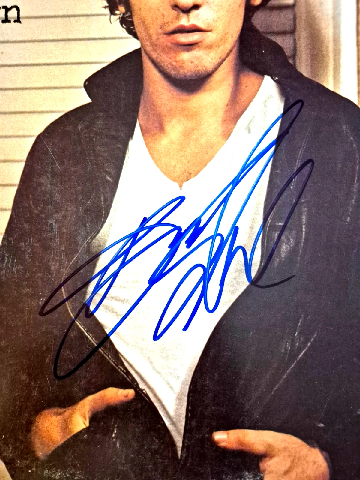 BRUCE SPRINGSTEEN SIGNED AUTOGRAPHED DARKNESS ON THE EDGE OF TOWN ALBUM JSA LOA, изображение 3