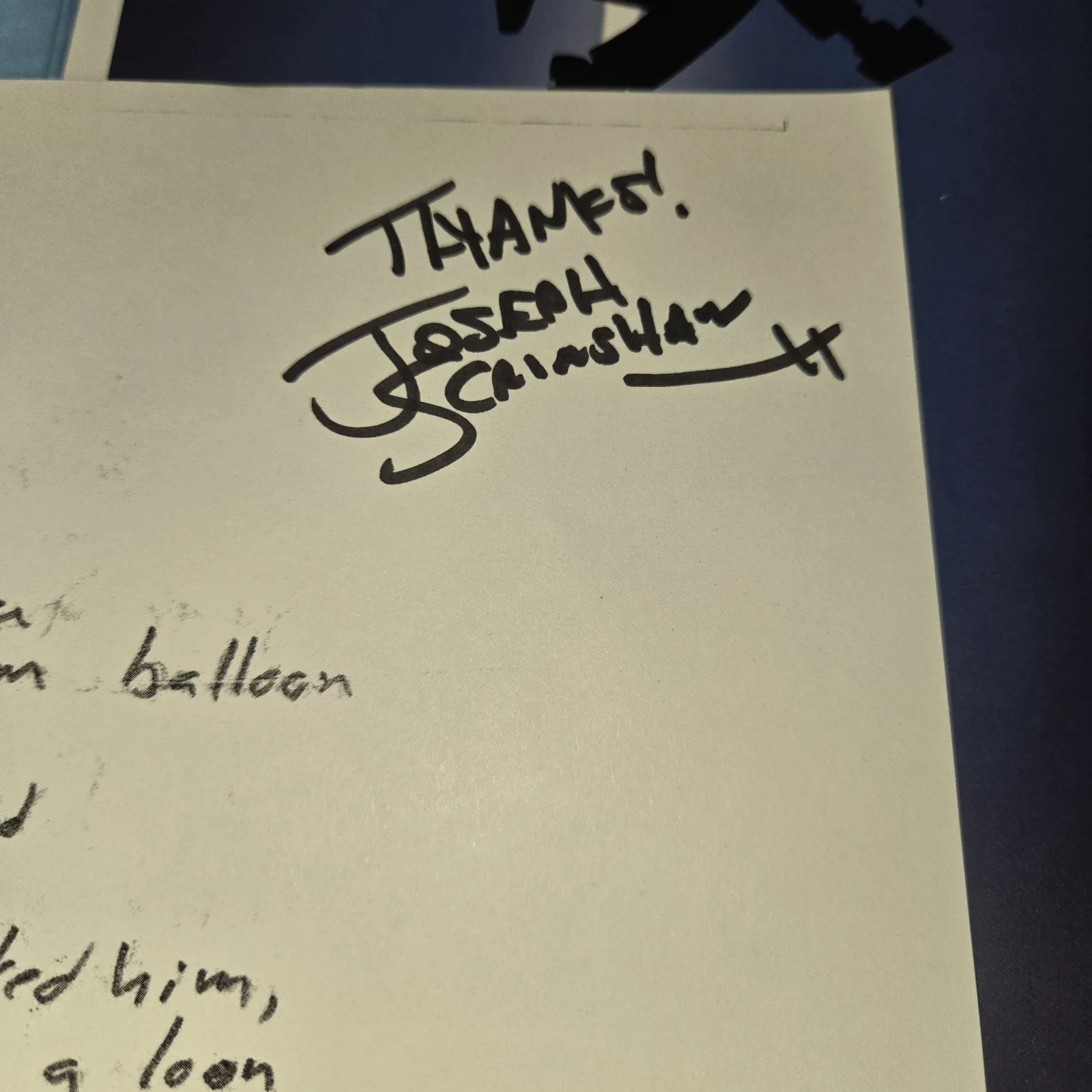 Joseph Scrimshaw — Joseph Scrimshaw Signed Mr. Suckface, image 2