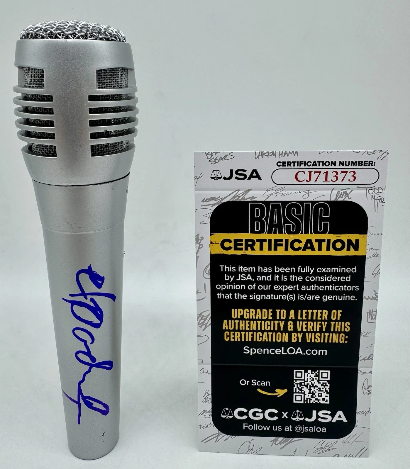 Erykah Badu hand signed autograph microphone with JSA COA, image 2