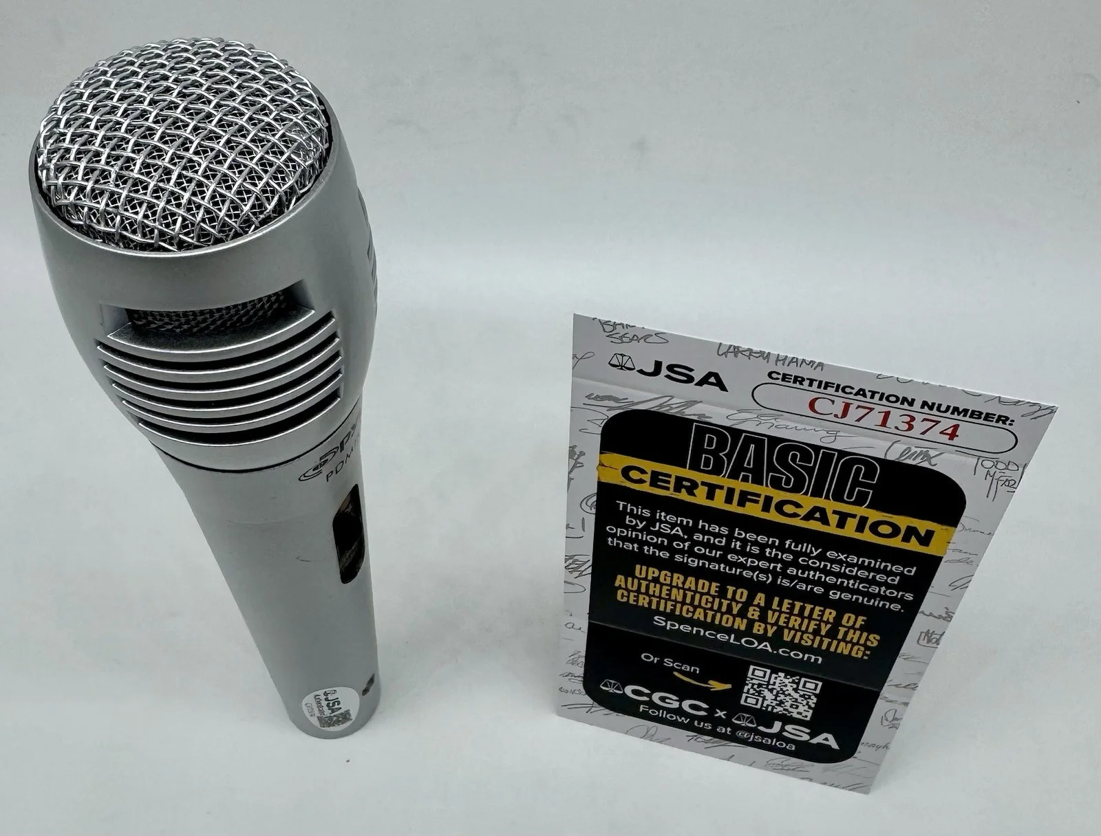 Mike Mills REM hand signed autograph microphone with JSA COA, image 4