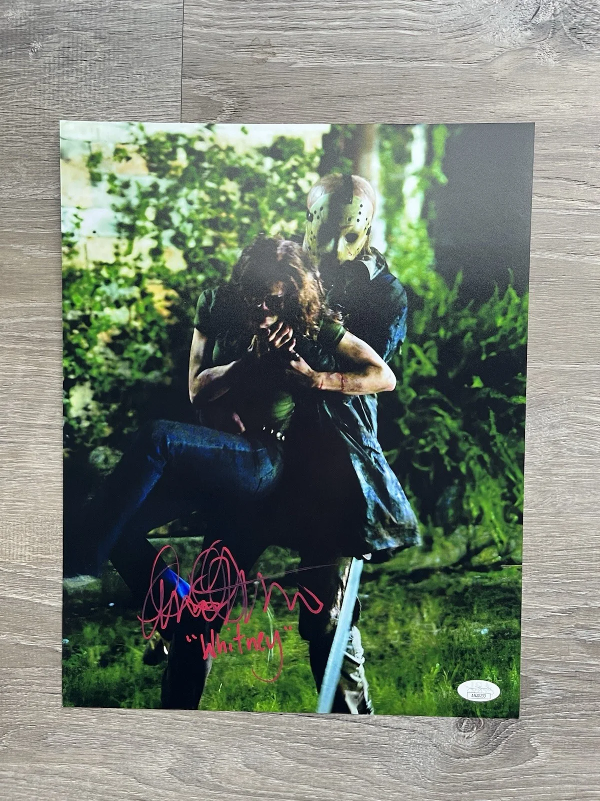 Amanda Righetti Signed Friday The 13th 11x14 Photo JSA COA Whitney Horror, изображение 2