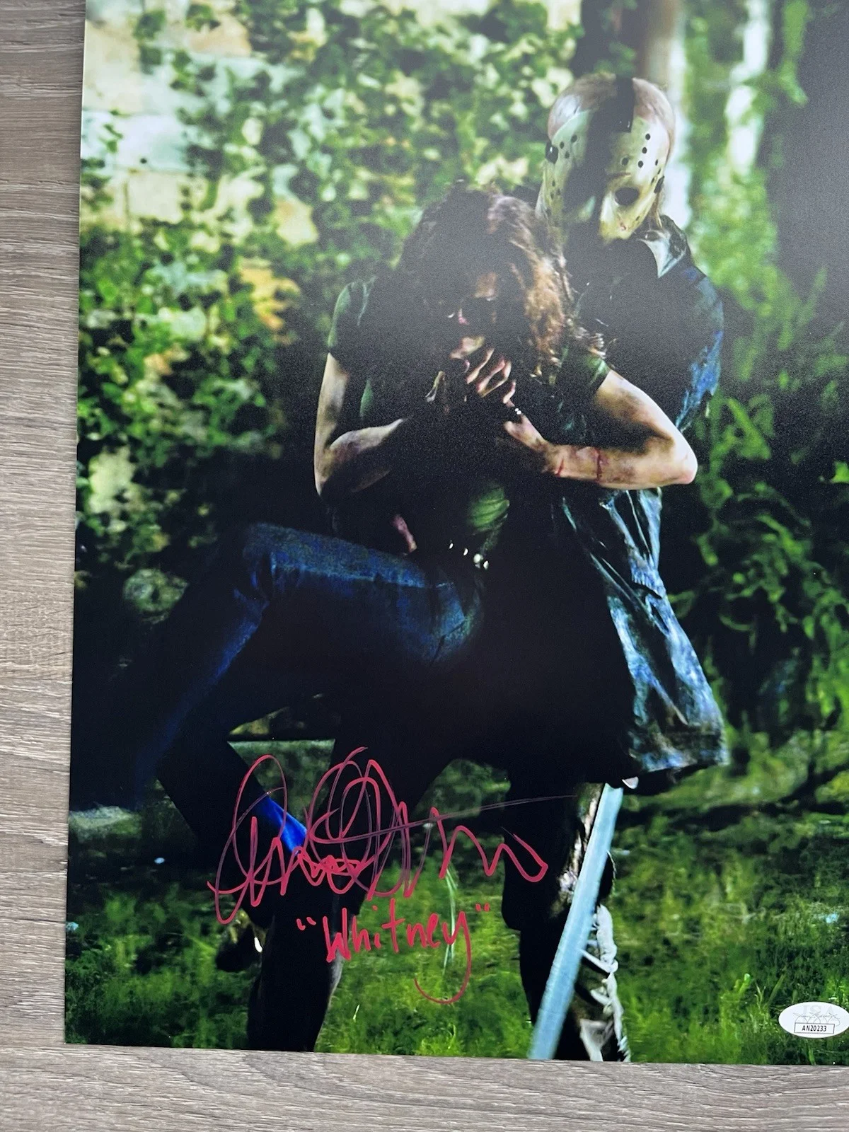 Amanda Righetti Signed Friday The 13th 11x14 Photo JSA COA Whitney Horror, изображение 3