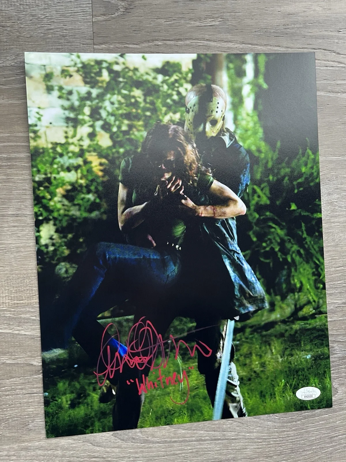 Amanda Righetti Signed Friday The 13th 11x14 Photo JSA COA Whitney Horror, изображение 5