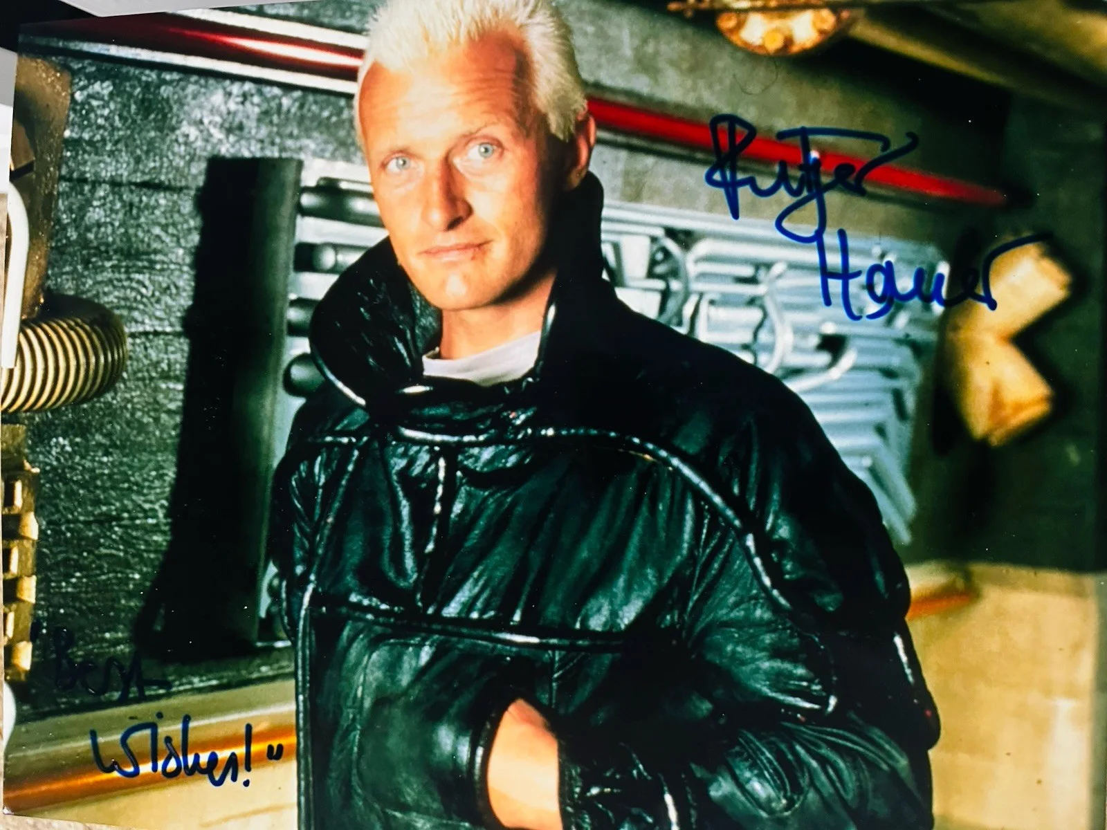 Rutger Hauer — Rutger Hauer signed 11x14 Photo In Person. Exact Proof. Blade Runner