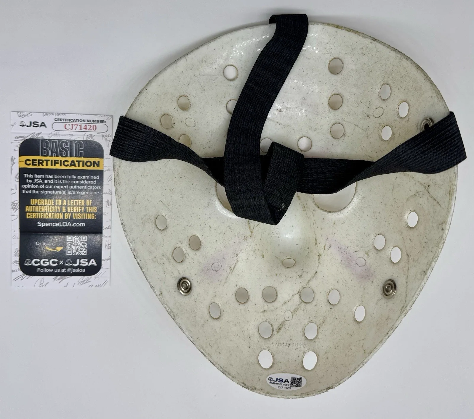 KANE HODDER — KANE HODDER HAND SIGNED AUTOGRAPH "JASON" FRIDAY THE 13TH MASK +JSA COA, изображение 5