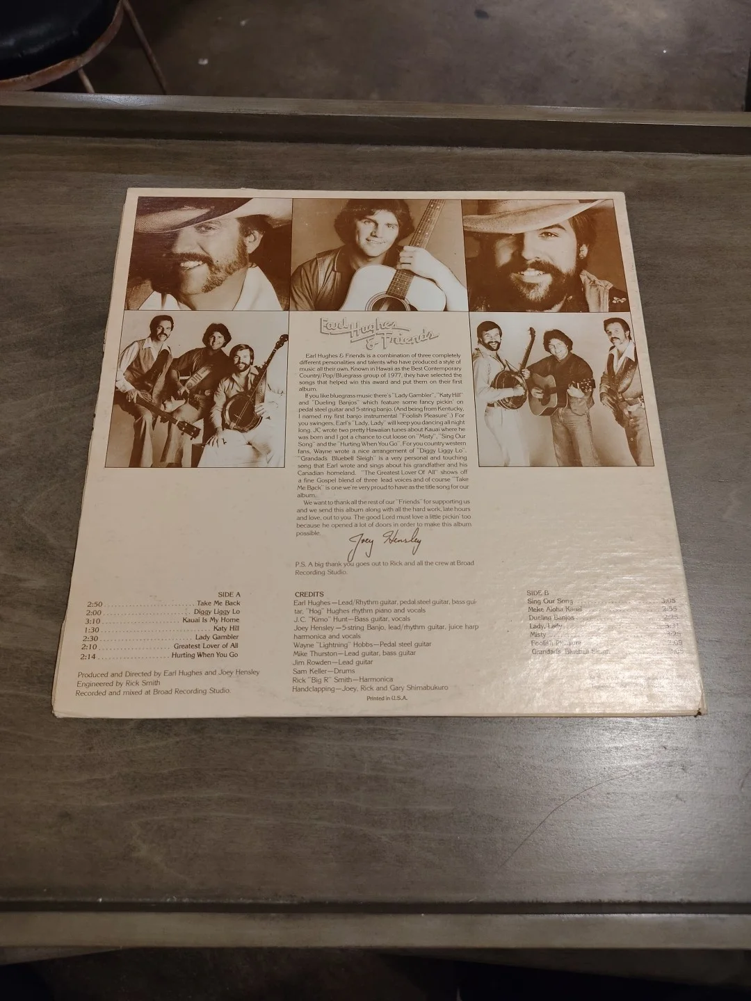 Autographed Album By Earl Hughes And Friends, image 3