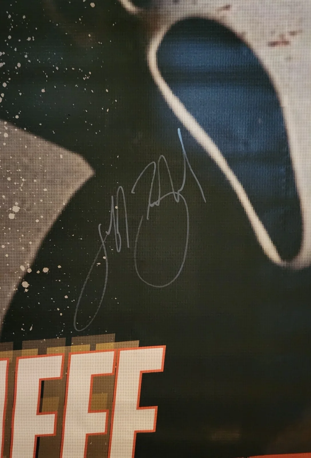 Jeff Brockton — Jeff Brockton SIGNED! 36x48 Vinyl Banner from Spooky Empire 2024 Scream 3, image 2