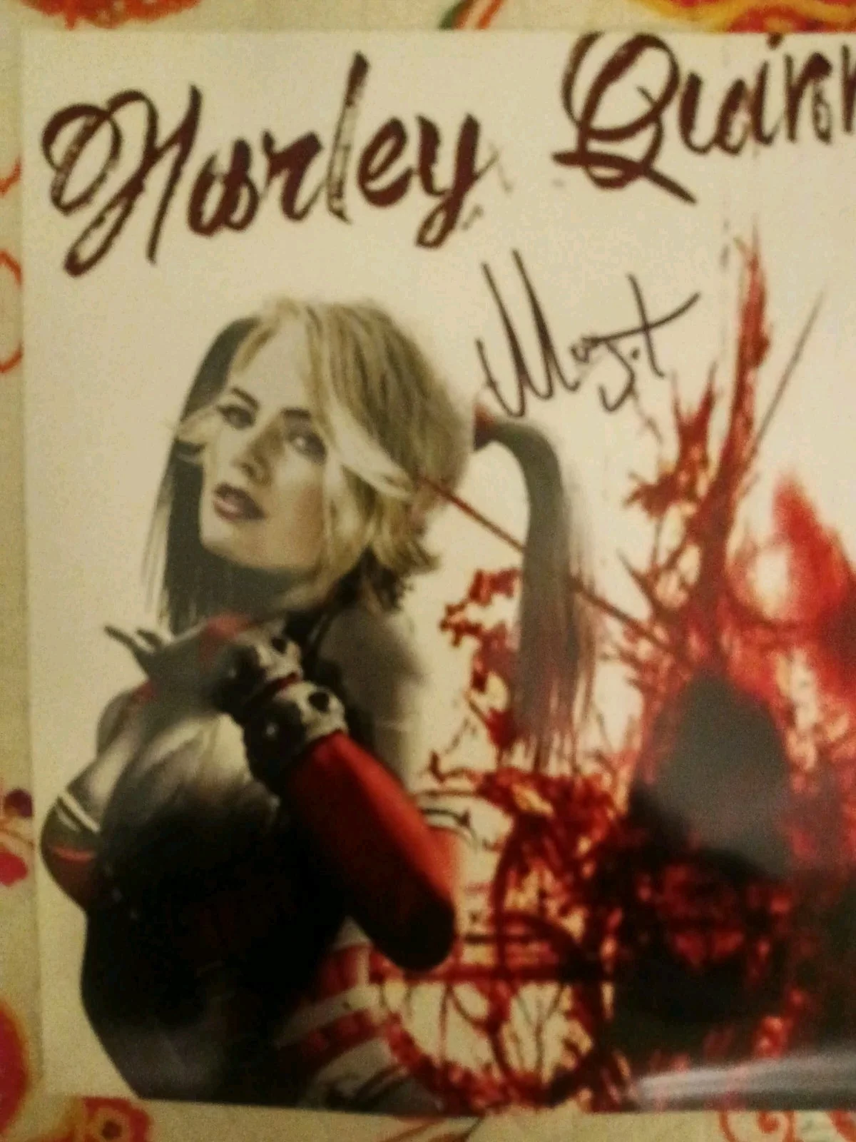Margot Robbie — Margot Robbie Suicide Squad Signed 8x10 Photo COA W/Matching Numbed Sticker