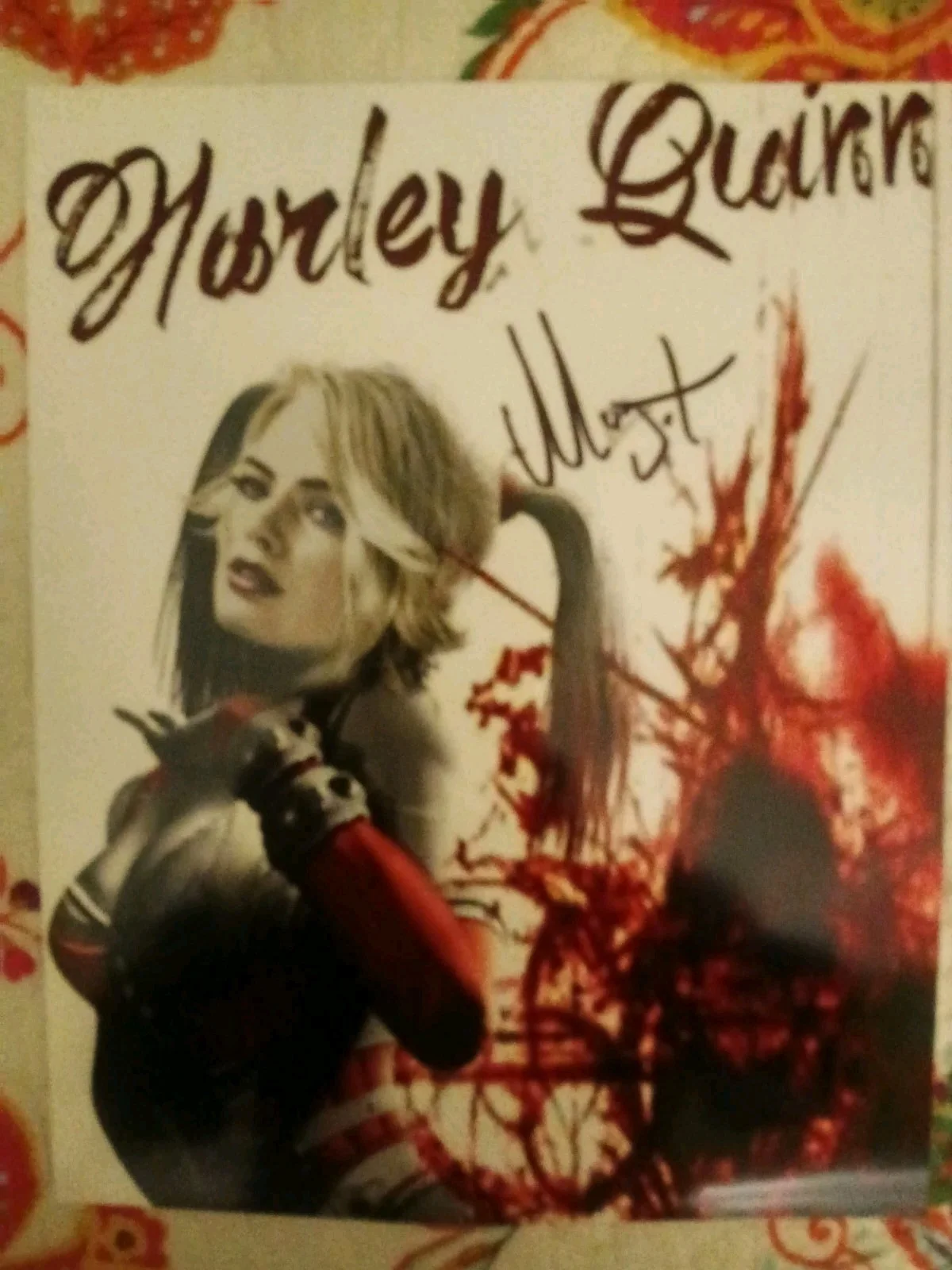 Margot Robbie — Margot Robbie Suicide Squad Signed 8x10 Photo COA W/Matching Numbed Sticker, изображение 2