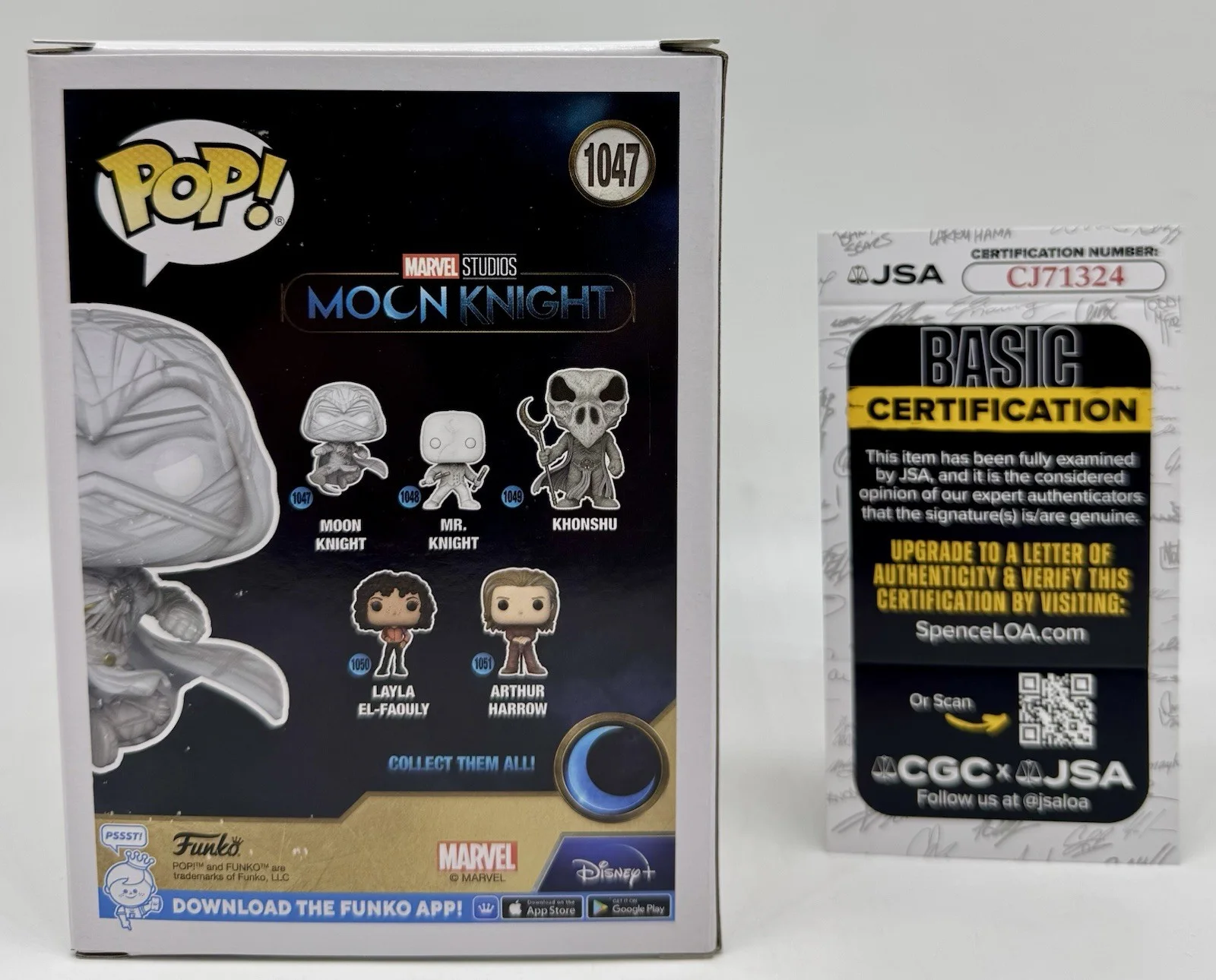 OSCAR ISSAC — OSCAR ISSAC HAND SIGNED AUTOGRAPH "MOON KNIGHT" FUNKO POP +JSA COA, image 4