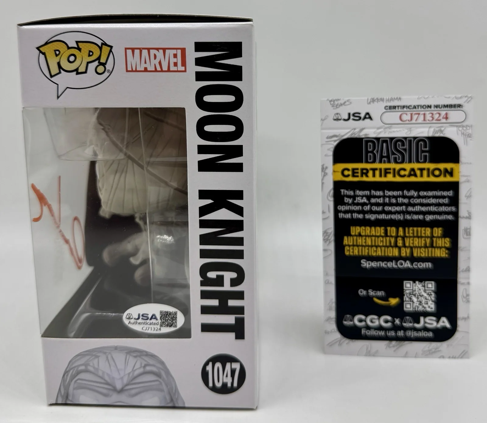 OSCAR ISSAC — OSCAR ISSAC HAND SIGNED AUTOGRAPH "MOON KNIGHT" FUNKO POP +JSA COA, image 5