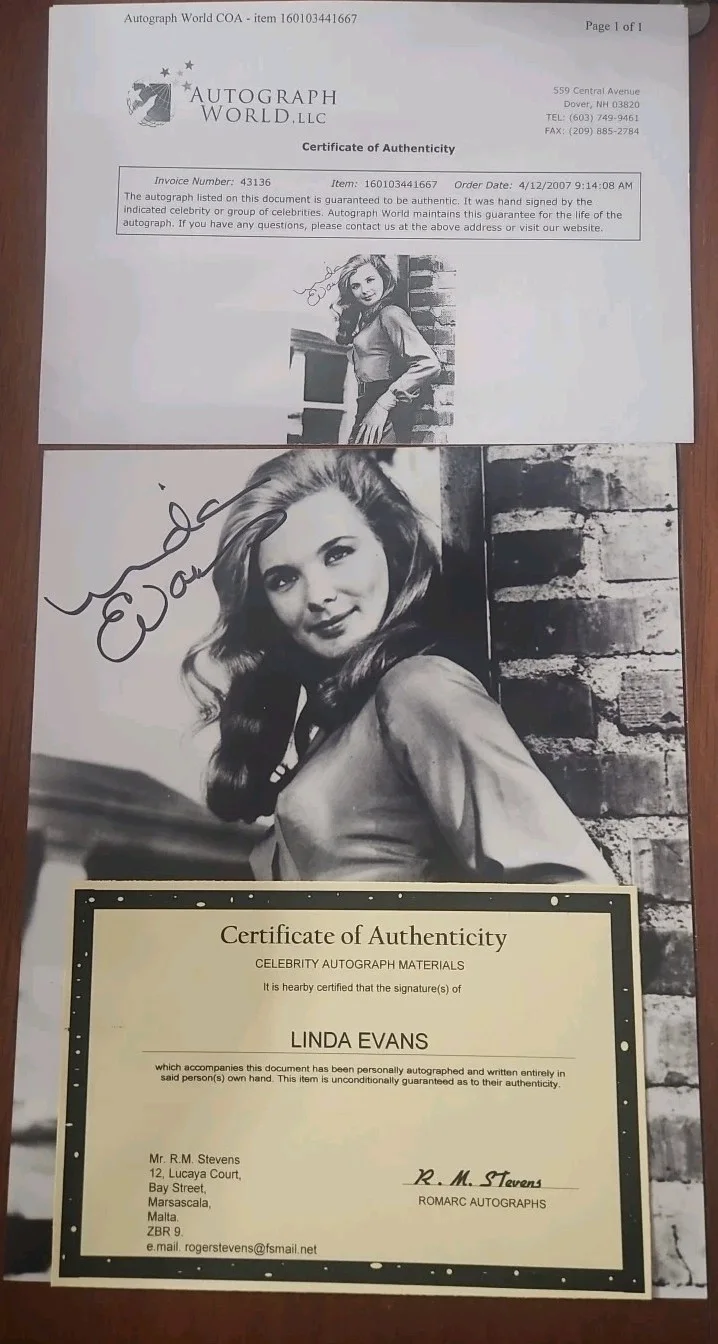 Linda Evans Signed 8x10 Photo – Dynasty – Hand Autographed – COA, изображение 2
