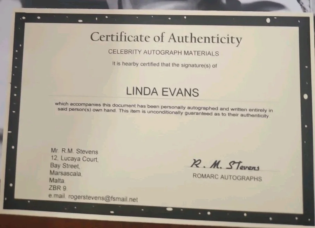 Linda Evans Signed 8x10 Photo – Dynasty – Hand Autographed – COA, изображение 3