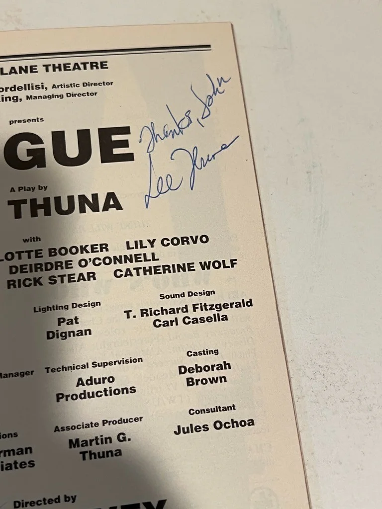 Fugue Hand Signed Playbill March 2007 Director & Playwright Lee Thun Judith Ivey, image 5