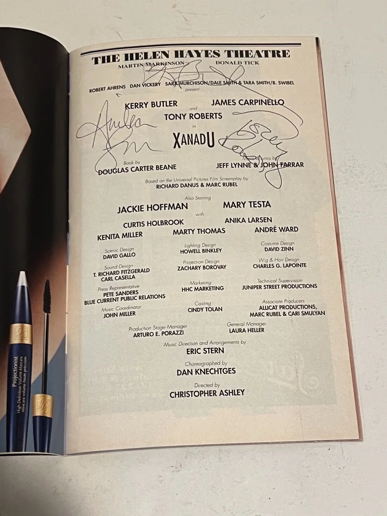 Xanadu Cast Signed Playbill June 2007 Kerry Butler Tony Roberts, изображение 3