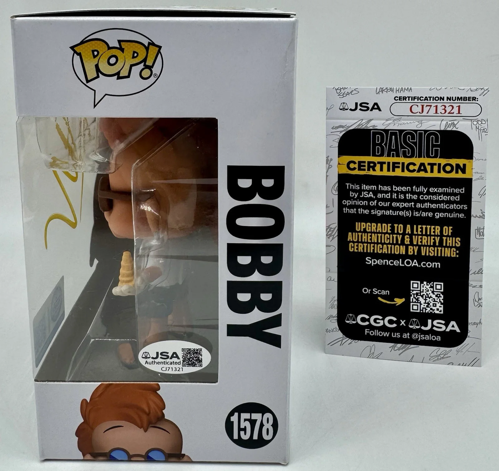 PAULY SHORE — PAULY SHORE HAND SIGNED AUTOGRAPH "BOBBY" A GOOFIE MOVIE FUNKO POP +JSA COA, изображение 3