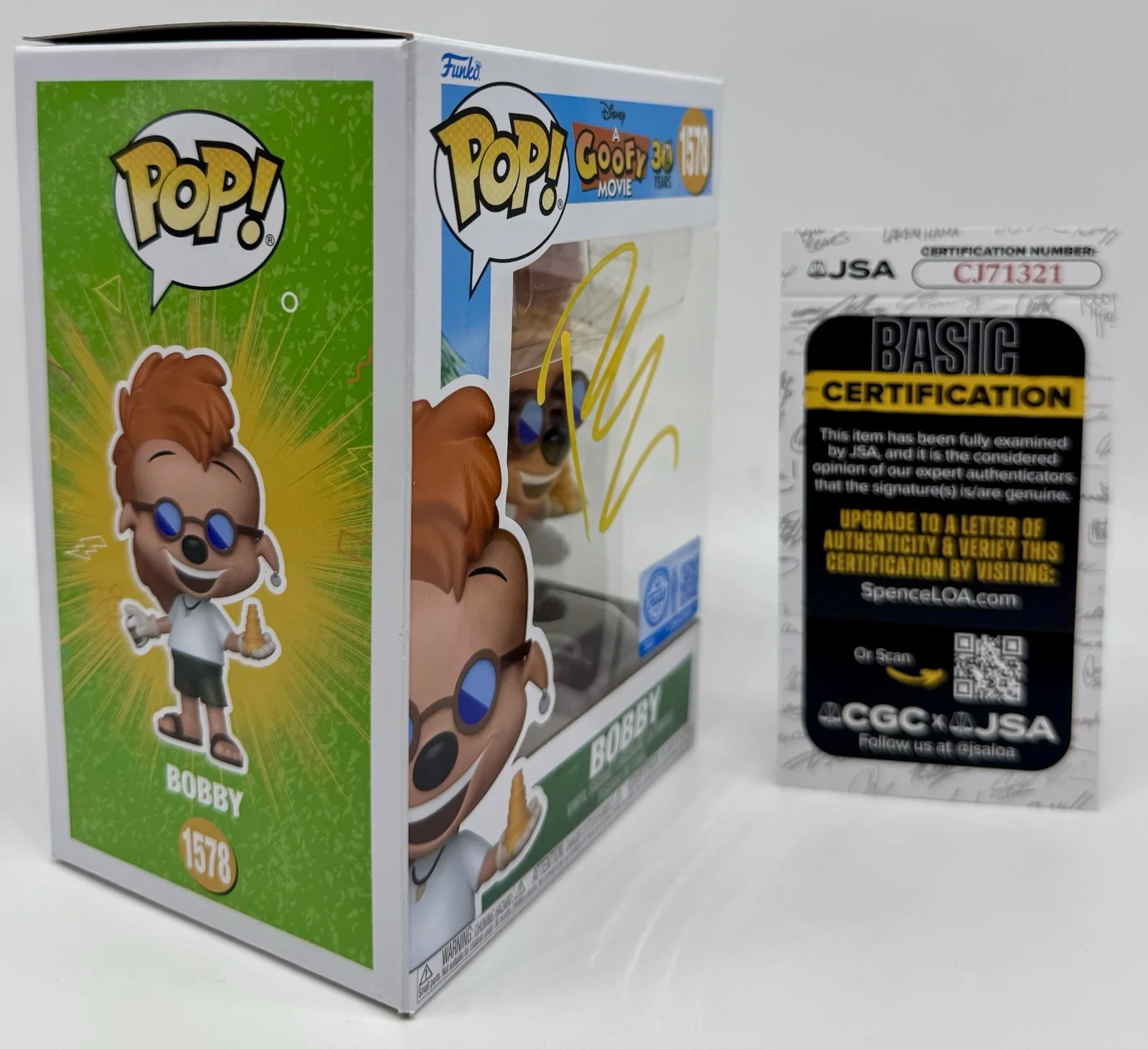 PAULY SHORE — PAULY SHORE HAND SIGNED AUTOGRAPH "BOBBY" A GOOFIE MOVIE FUNKO POP +JSA COA, изображение 5