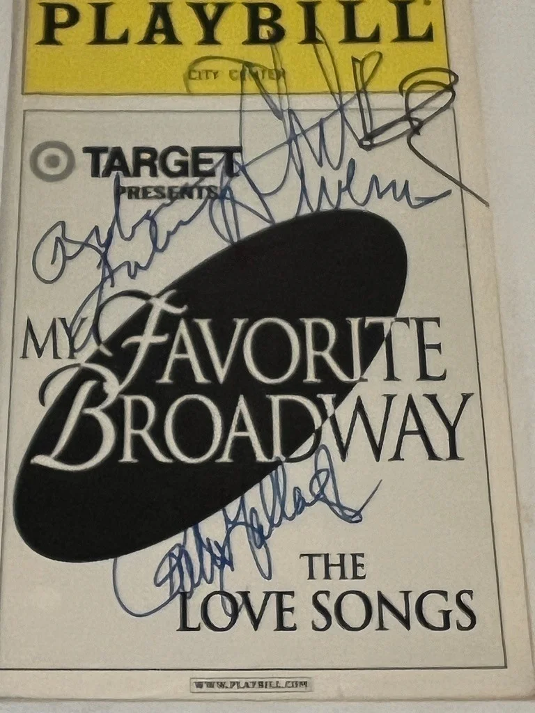 My Favorite Broadway The Love Songs Hand Signed Playbill 10/31/2000 Chita Rivera, изображение 2