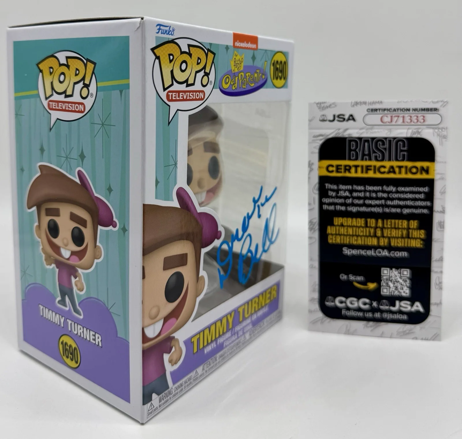 DRAKE BELL — DRAKE BELL SIGNED AUTOGRAPH "TIMMY TURNER" ODD PARENTS FUNKO POP +JSA COA, изображение 5