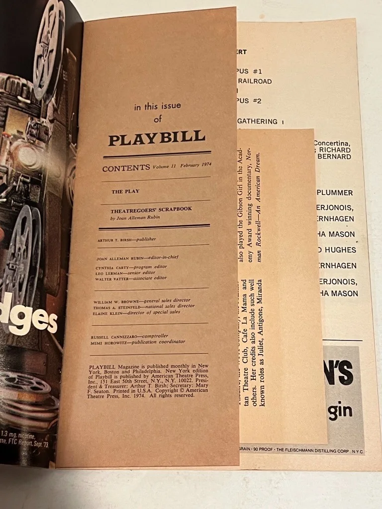 The Good Doctor Hand Signed Playbill Christopher Plummer February 1974, изображение 4