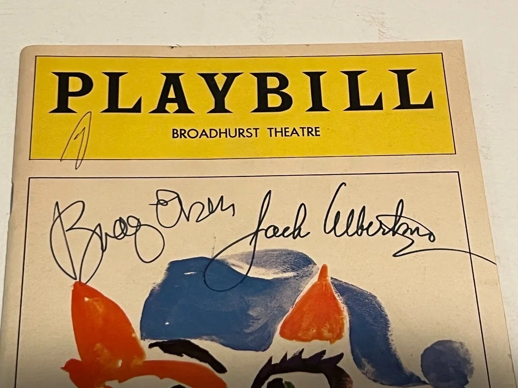 Jack Albertson Buddy Ebsen Hand Signed Playbill Sly Fox June 5 1977 Tony Awards, изображение 2