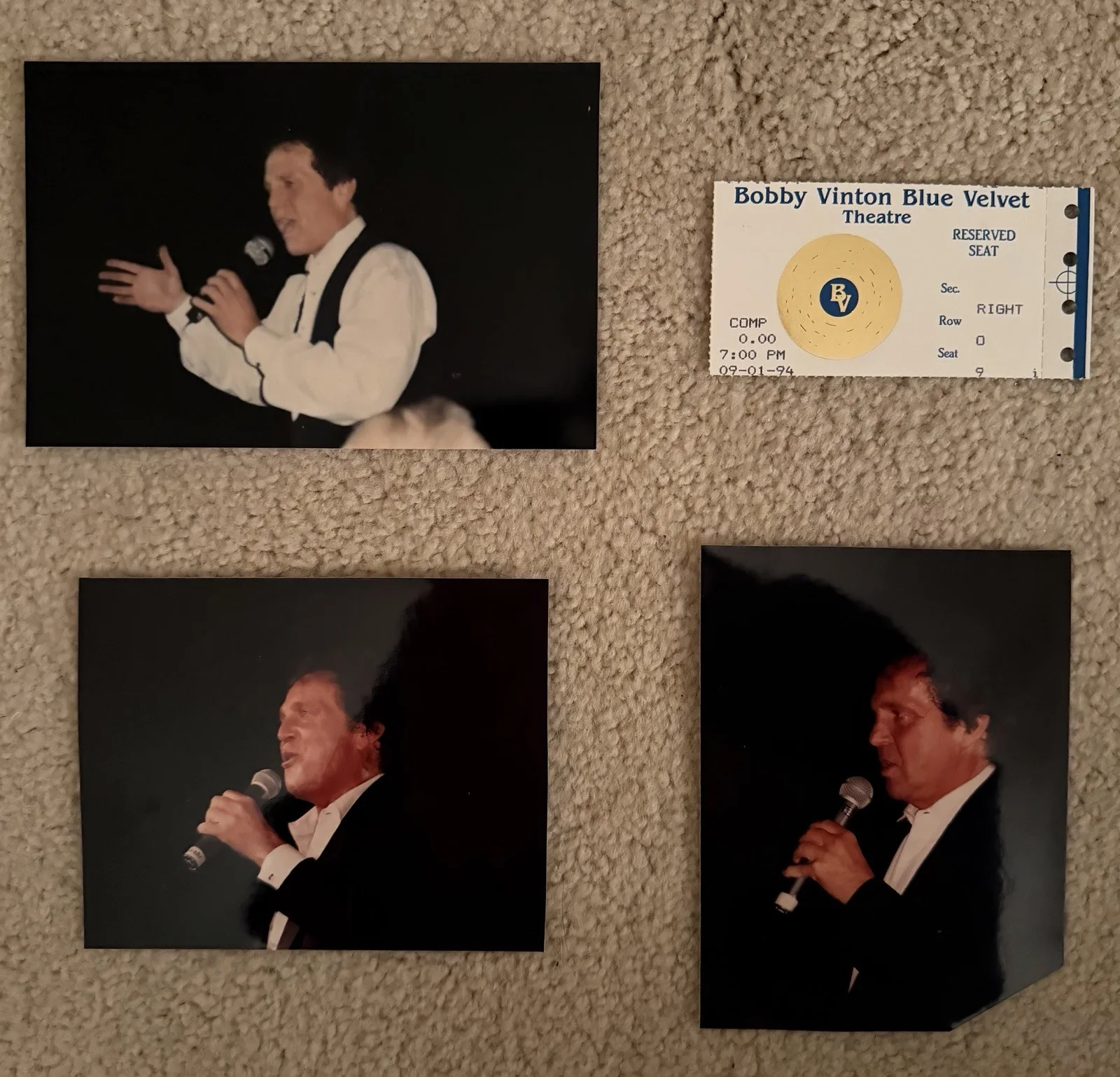 Bobby Vinton — Bobby Vinton Signed Photo, Memorabilia & Original Pictures from Branson, Mo., изображение 2