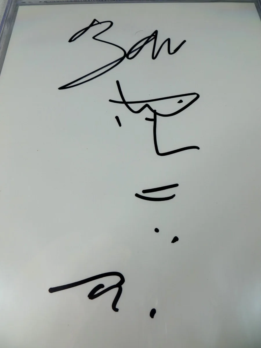 Bono Signed Autographed Sketch Drawing U2 Singer BAS Encased 41246, изображение 2