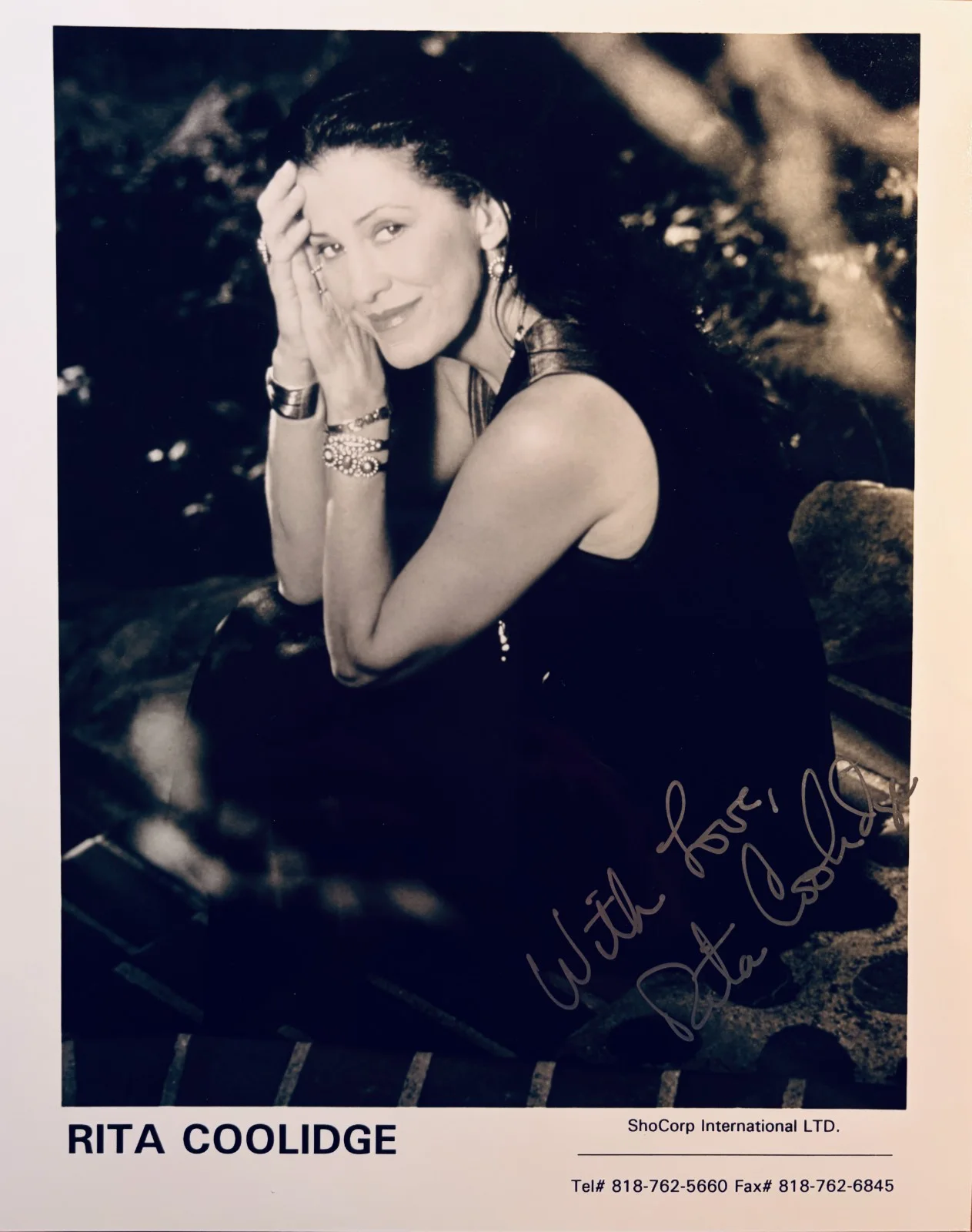 RITA COOLIDGE AUTOGRAPH AUTO 8 x 10 PHOTO w/ COA, image 2
