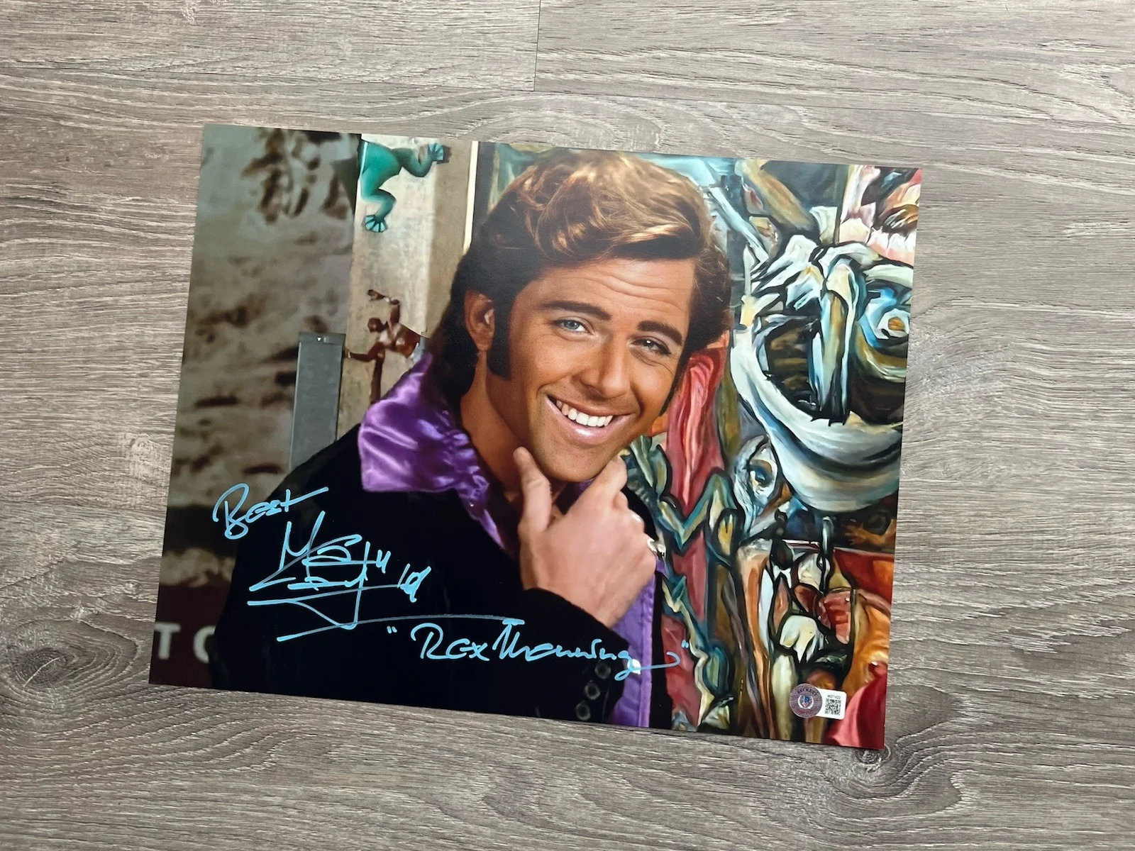 Maxwell Caulfield — Maxwell Caulfield Signed Rex Manning 11x14 Photo Beckett COA Empire Records, изображение 5
