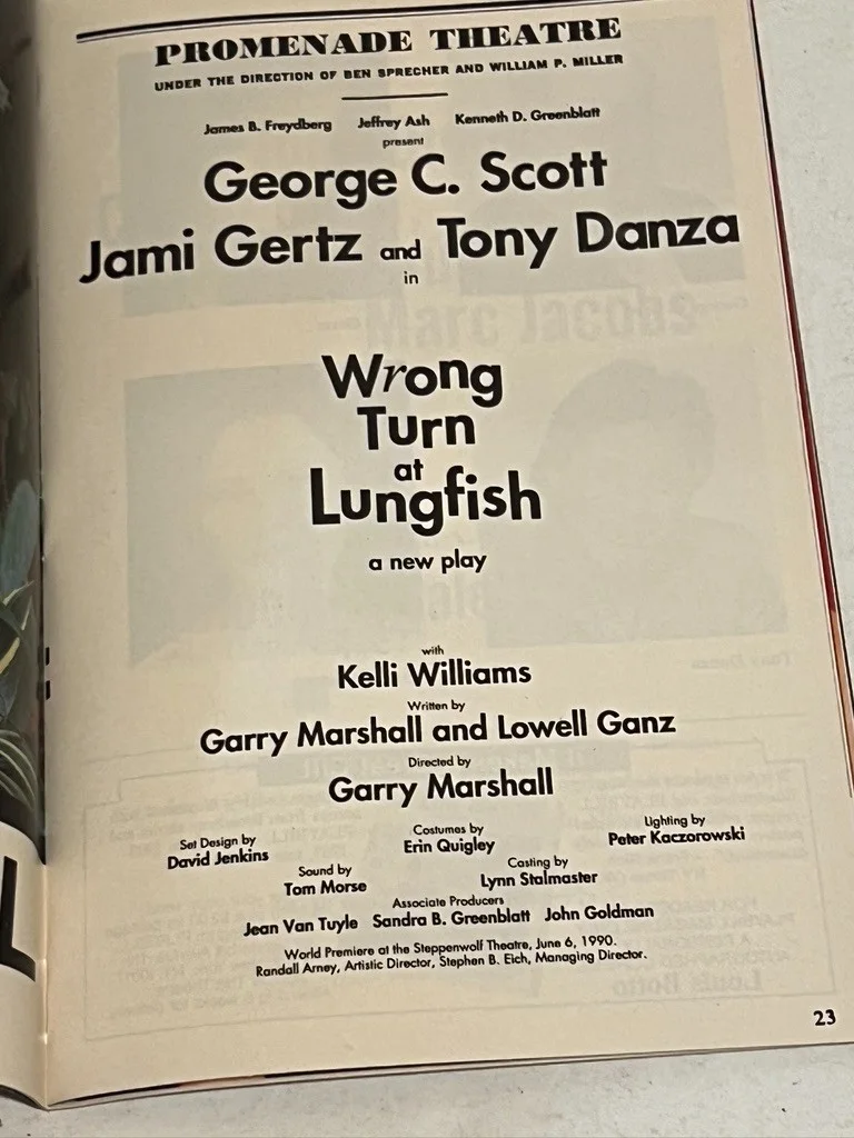 Wrong Turn at Lungfish Hand Signed Playbill Tony Danza April 1993, image 4