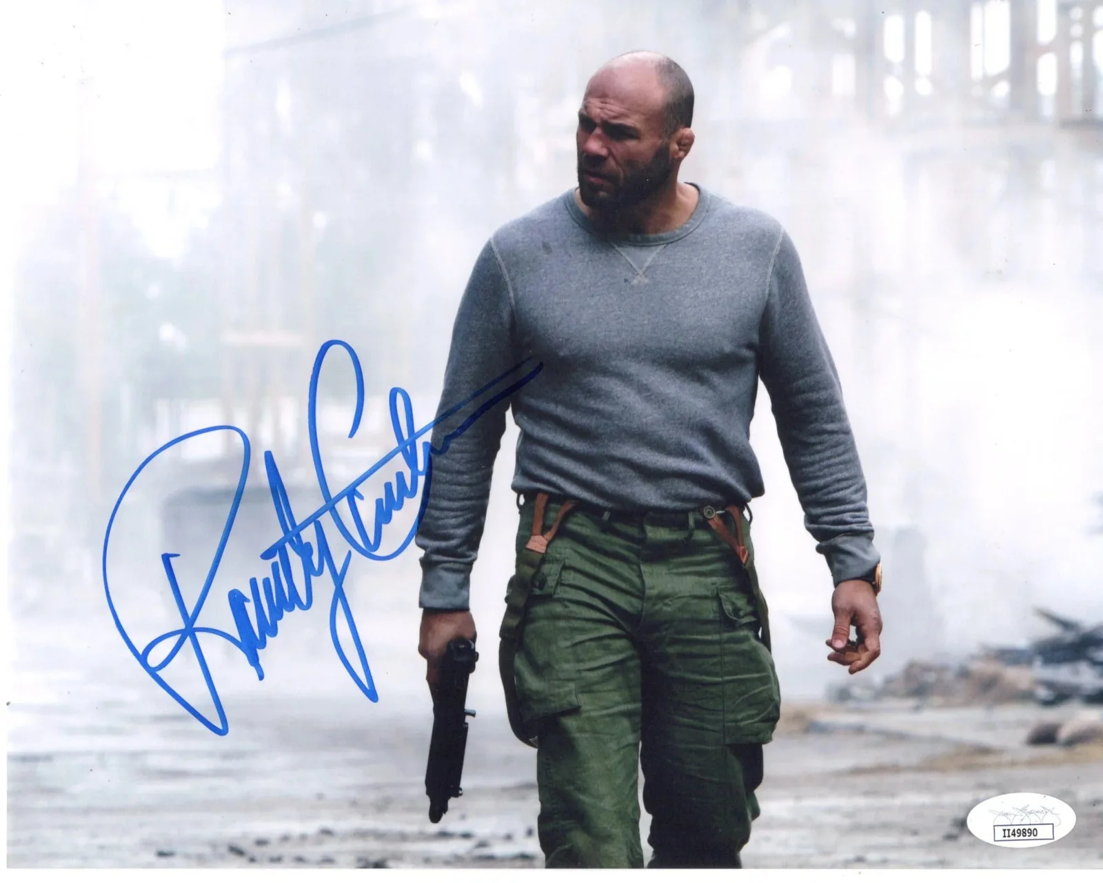Randy Couture — Randy Couture signed 8x10 Photo Toll Road The Expendables JSA Authentication